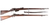 Two Military Rifles -A) Italian Terni Model 1870/87/15 Bolt Action Rifle