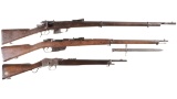 Three European Rifles -A) Italian Torre Annunziata Model 1870/87/15 Vetterli Bolt Action Rifle