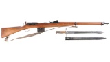Swiss Schmidt-Rubin Model 1889 Straight Pull Bolt Action Rifle with Bayonet