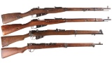 Four Military Bolt Action Rifles -A) Tula Arsenal Mosin-Nagant Model 91/30 Rifle