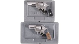 Two Ruger SP101 Double Action Revolvers with Cases -A) Ruger SP101 Revolver