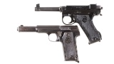Two European Semi-Automatic Pistols -A) Husqvarna Lahti Model 40 Pistol