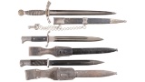 Group of Three German Military Edged Weapons