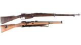 Two German Bolt Action Long Guns -A) German Model 1888 Rifle