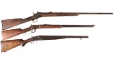 Three Long Guns -A) U.S. Springfield Model 1870 Rolling Block Rifle