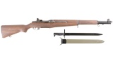 U.S. Springfield Armory M1 Garand Semi-Automatic Rifle with Bayonet