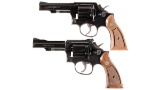 Two Smith & Wesson Double Action Revolvers -A) Smith & Wesson Model 10-6 Revolver