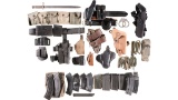 Group of Assorted Firearm Magazines and Holsters
