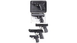 Five Pistols -A) Glock Model 30 Semi-Automatic Pistol with Case