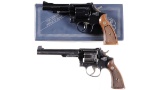 Two Smith & Wesson Double Action Revolvers -A) Smith & Wesson Model 15-3 Revolver with Box