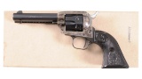 Colt Peacemaker .22 Single Action Army Revolver with box and Factory Letter