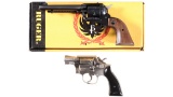 Two Revolvers -A) Ruger Single-Six Single Action Revolver with Box