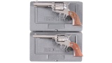 Two Ruger Single Action Revolvers with Cases -A) Ruger Vaquero Revolver