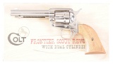 Colt Frontier Scout Single Action Army Revolver with Box, Extra Cylinder and Factory Letter