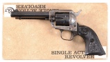 Colt Peacemaker .22 Single Action Army Revolver with Box and Factory Letter