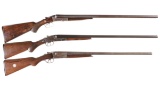 Three Double Barrel Shotguns -A) Forehand Arms Co. Shotgun