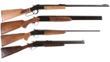 Four Long Guns -A) Ithaca Model 66 SuperSingle Single Shot Shotgun