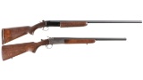 Two Single Shot Shotguns -A) Winchester Model 37 20 Gauge Shotgun