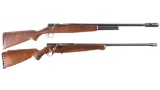 Two Bolt Action Shotguns -A) J.C. Higgins Model 583.17A Shotgun