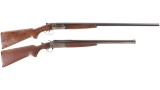 Two Long Guns -A) Winchester Model 24 Double Barrel Shotgun