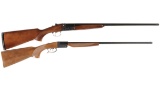 Two Double Barrel Shotguns -A) Engraved Charles Daly Field Grade .410 Bore Shotgun