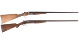 Two Double Barrel Shotguns -A) Engraved Beretta Monobloc Shotgun