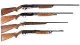 Four Shotguns -A) Stevens Model 67 Series E Slide Action Shotgun
