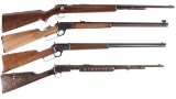 Four Rimfire Rifles -A) Winchester Model 72 Bolt Action Rifle