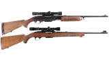 Two Scoped Rifles -A) Remington Model 760 Gamemaster Slide Action Rifle