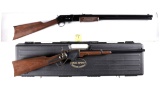 Two Reproduction Long Guns -A) Pedersoli/Cimarron Lightning Slide Action Rifle with Box