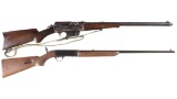 Two Remington Semi-Automatic Rifles -A) Remington Model 8 Rifle