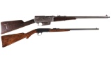 Two Semi-Automatic Rifles -A) Remington Model 8 Rifle