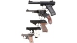 Five Handguns -A) Ruger Mark II Target Semi-Automatic Pistol