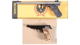 Two Semi-Automatic Pistols with Boxes -A) Ruger Mark II Target Pistol