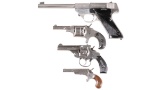 Four Handguns -A) High Standard SK-100 Sport-King Lightweight Semi-Automatic Pistol