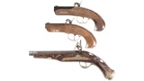 Three Pistols -A) Jukar Philadelphia Derringer