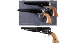 Three Handguns -A) Colt Civil War Centennial Single Shot Pistol