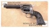 Colt Peacemaker .22 Single Action Army Revolver with Box, Extra Cylinder and Factory Letter