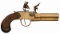 Three-Barrel Tap Action Flintlock Pistol