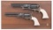 Engraved Cased Pair of Colt Percussion Revolvers