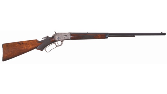 Engraved Antique Deluxe Marlin Model 1891 Lever Action Rifle