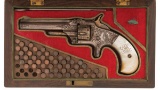 Cased Nimschke Engraved S&W Model One 3rd Issue Revolver