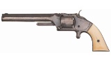 Silver Plated S&W Model No. 2 Revolver, Holster