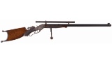 Stevens Ideal Schuetzen Junior No. 52 Rifle with Scope & Rest