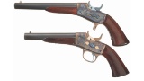 Two U.S. Navy Remington Rolling Block Pistols