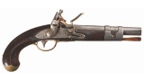U.S. Simeon North Transitional Model 1811 Flintlock Pistol