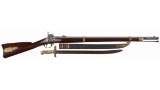 Scarce U.S. Harpers Ferry Early Two Band Model 1855 Rifle
