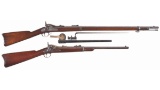 Two U.S. Springfield Trapdoor Longarms
