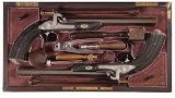 Cased Pair of Percussion Dueling/Target Pistols Marked Pirmet