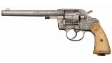 Factory Engraved Colt New Service Double Action Revolver